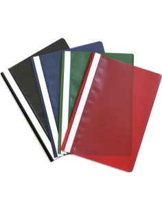 C 25 DOSSIER FASTENER Fº PP ROJO PIEL NARANJA